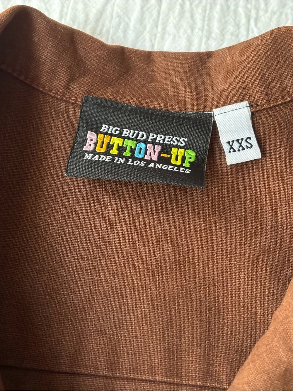 Pantry Button-Up by Big Bud Press in Fudgesicle Brown - Picture 2 of 3
